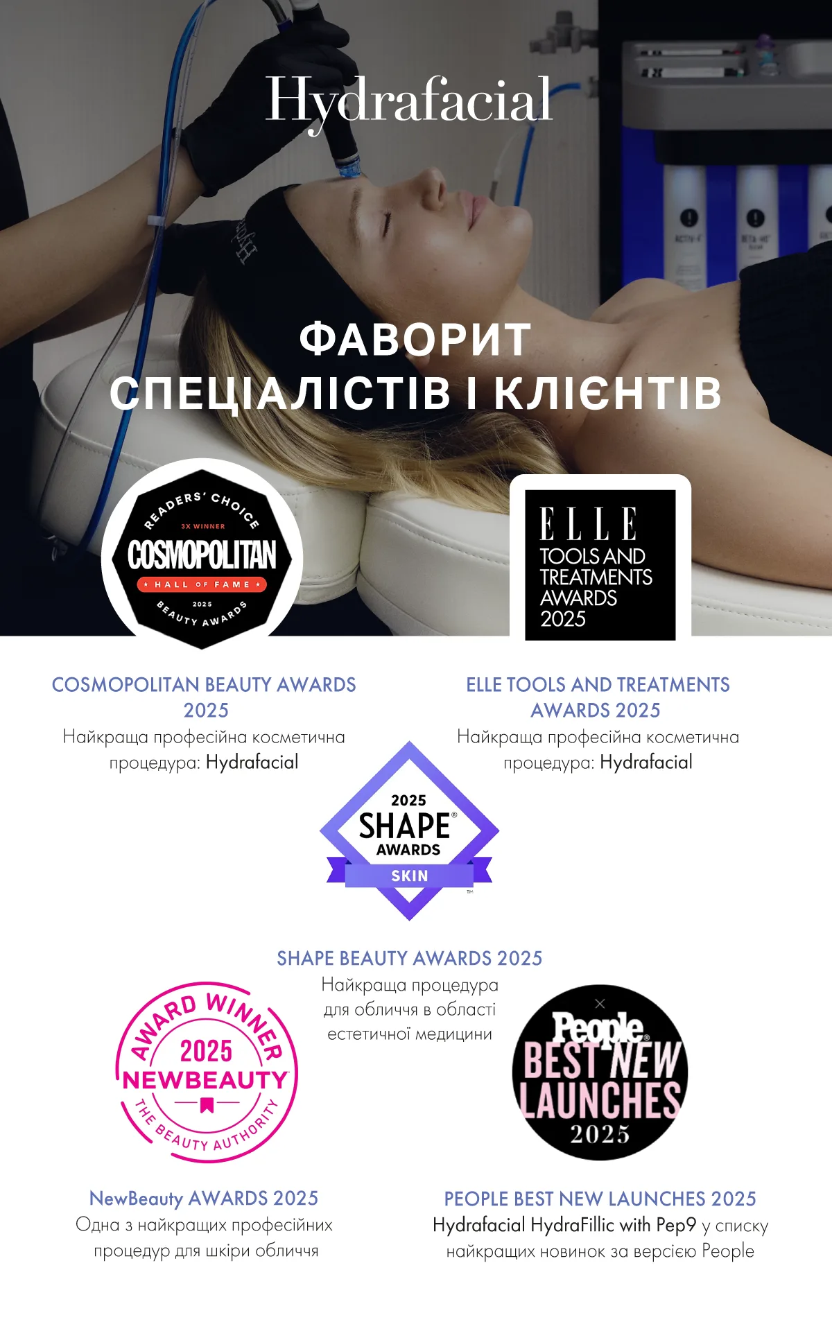 Фаворит спеціалістів і клієнтів - Hydrafacial